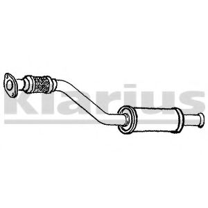 Средний глушитель выхлопных газов KLARIUS 210816