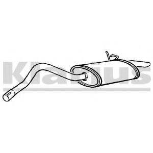 Глушитель выхлопных газов конечный KLARIUS 230680