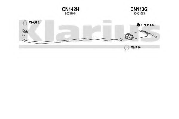 Система выпуска ОГ KLARIUS 180058U