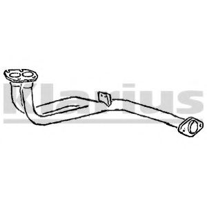 Труба выхлопного газа KLARIUS 301636