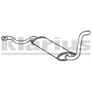 Средний глушитель выхлопных газов WALKER 71298