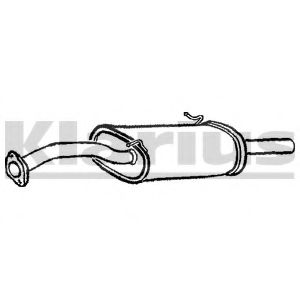 Глушитель выхлопных газов конечный KLARIUS DU72H