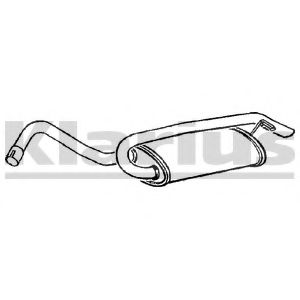 Глушитель выхлопных газов конечный KLARIUS FE177A