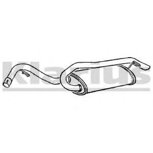 Глушитель выхлопных газов конечный KLARIUS FE328C