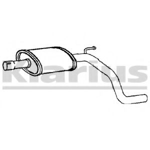 Средний глушитель выхлопных газов KLARIUS FT826X