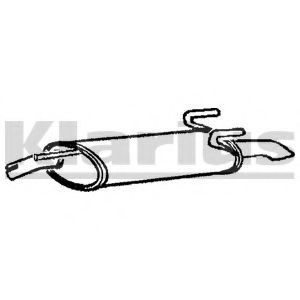 Глушитель выхлопных газов конечный KLARIUS GM238C