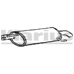 Глушитель выхлопных газов конечный KLARIUS GM243V