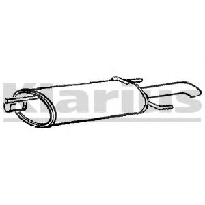 Глушитель выхлопных газов конечный KLARIUS GM266K