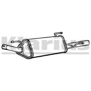 Глушитель выхлопных газов конечный KLARIUS GM361W