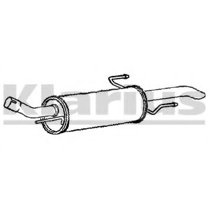 Глушитель выхлопных газов конечный KLARIUS GM495A