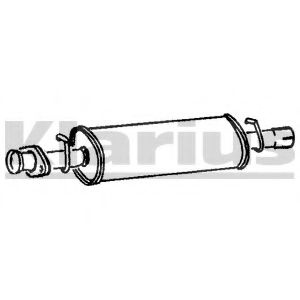 Средний глушитель выхлопных газов WALKER 17078