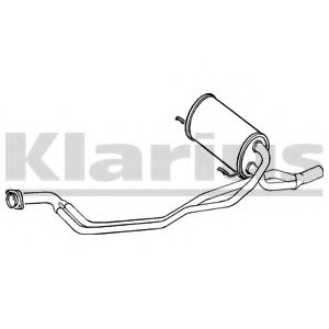 Средний глушитель выхлопных газов KLARIUS PG243P