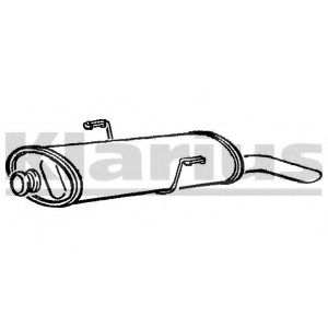 Глушитель выхлопных газов конечный KLARIUS PG436G