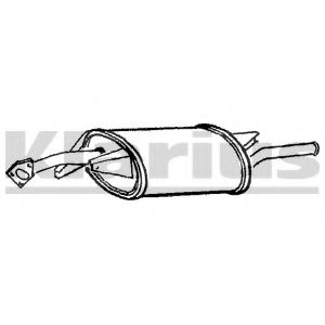 Глушитель выхлопных газов конечный WALKER 22115