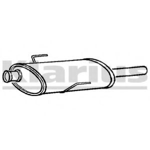 Средний глушитель выхлопных газов KLARIUS RN704Q