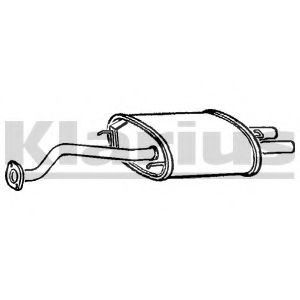 Глушитель выхлопных газов конечный KLARIUS RR212H