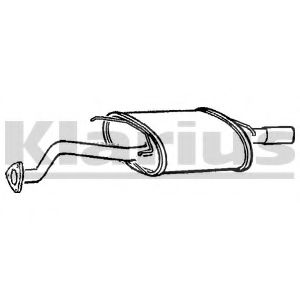 Глушитель выхлопных газов конечный KLARIUS RR231E
