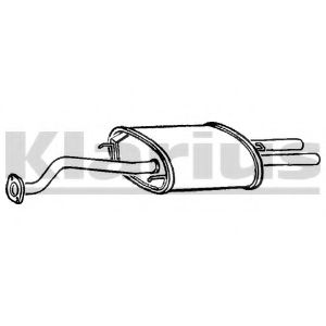 Глушитель выхлопных газов конечный KLARIUS RR233C