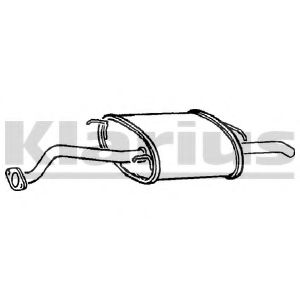 Глушитель выхлопных газов конечный KLARIUS RR318C