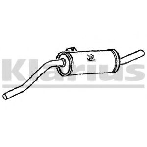 Глушитель выхлопных газов конечный WALKER 22241