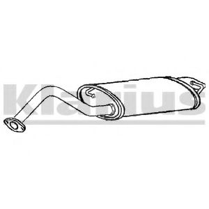 Глушитель выхлопных газов конечный KLARIUS TY627P