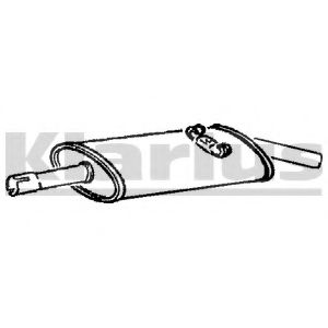 Глушитель выхлопных газов конечный WALKER 70628