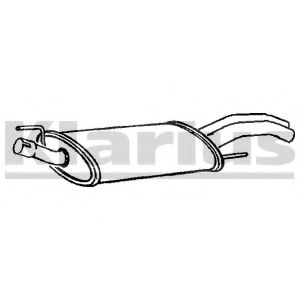 Глушитель выхлопных газов конечный KLARIUS VW272K