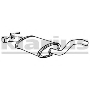 Средний глушитель выхлопных газов KLARIUS VW352T