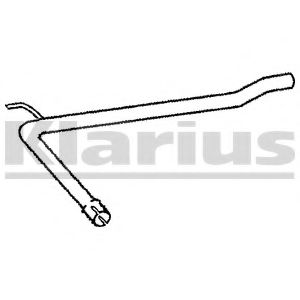 Труба выхлопного газа KLARIUS VW429E