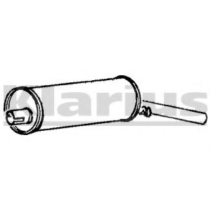 Глушитель выхлопных газов конечный KLARIUS VW76V