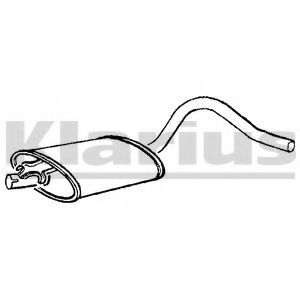 Средний глушитель выхлопных газов KLARIUS 220167