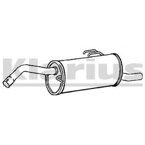 Глушитель выхлопных газов конечный KLARIUS 230995