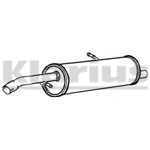 Глушитель выхлопных газов конечный KLARIUS 210946