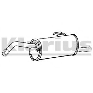 Глушитель выхлопных газов конечный KLARIUS CL303L