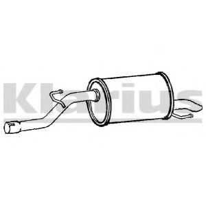 Глушитель выхлопных газов конечный KLARIUS GM564X