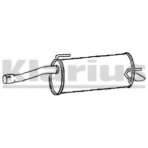 Глушитель выхлопных газов конечный KLARIUS GM570M