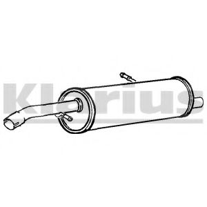 Глушитель выхлопных газов конечный KLARIUS PG800W