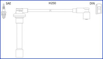 Комплект проводов зажигания HITACHI 134520