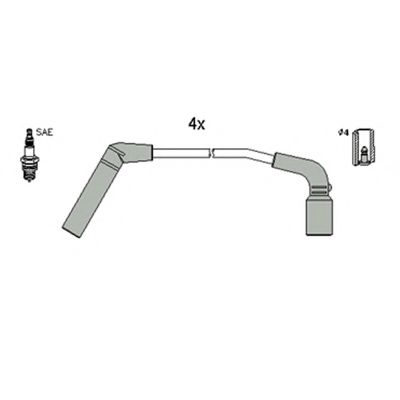 Комплект проводов зажигания HITACHI 134260