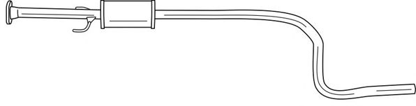 Средний глушитель выхлопных газов SIGAM 73403