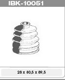 Комплект пылника, приводной вал IPS Parts IBK-10051