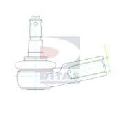 Наконечник поперечной рулевой тяги DITAS A2-2762