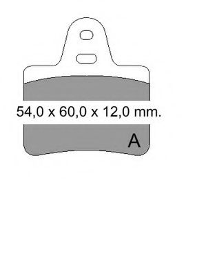 Комплект тормозных колодок, дисковый тормоз VEMA 20297