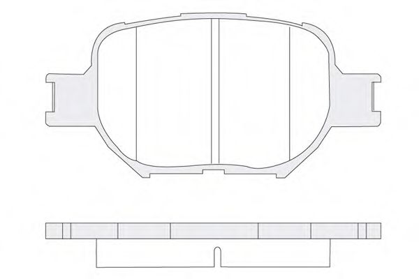 Комплект тормозных колодок, дисковый тормоз KSM-KOSHIMO 1850.0058037