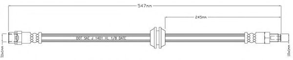 Тормозной шланг MOTAQUIP LVBH1620