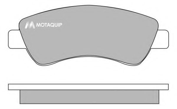 Комплект тормозных колодок, дисковый тормоз MOTAQUIP LVXL1006