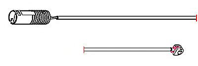 Сигнализатор, износ тормозных колодок CARRAB BRAKE PARTS 8161