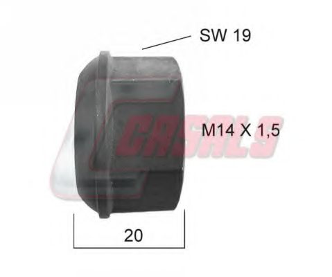 Гайка крепления колеса CASALS 21454