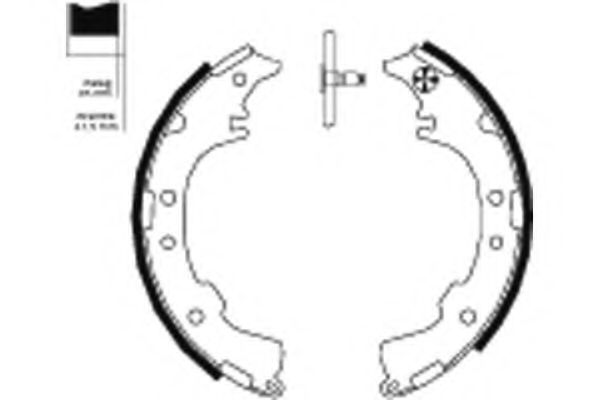 Комплект тормозных колодок HELLA PAGID 8DB 355 000-251