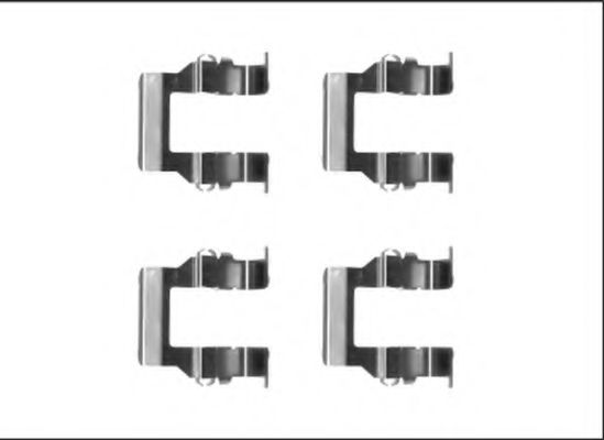 Комплектующие, колодки дискового тормоза HELLA PAGID 8DZ 355 205-561